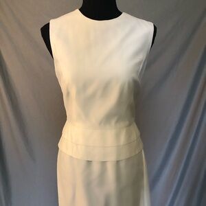 White Business Casual Mid-Length Dress